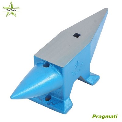 66 lb Anvil Blacksmith Forged Steel 30kg Heat Treated Long Round Horn