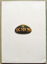 LOTUS Excel & Esprit Car Press Media Pack Brochures Colour Chart 1988