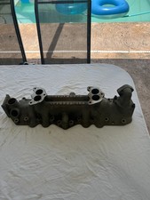 Vintage Offenhauser 2x2 Two Twos Dual Carb Intake Manifold Flathead Ford V8