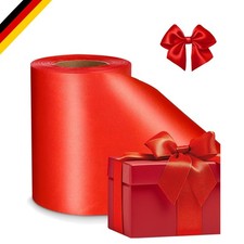 Satinband rot 22 m x 10 cm Geschenkband Dekoration Hochzeitsfeier Weihnachts