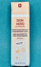 NEW Erborian Skin Hero Glow Au Ginseng Korean Non-Tinted Perfector SILICONE FREE