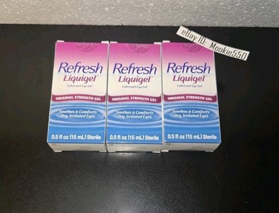 EXP 09/2027+! 3 Box Refresh Liquigel Lubricant Eye Gel 0.5 oz (15mL)