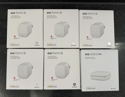 Eve Thermo (5Stück) Heizkörperthermostat + Eve Extend Bluetooth Verstärker