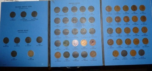 INDIAN HEAD Cent STARTER COLLECTION 1857-1909 30 Coins New Folder #M27-30