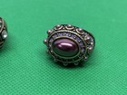 Heidi Daus Vintage Gemstone Crystal Rings Size 8 & 9 Lot Of 2 — photo 2
