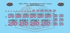 USA 250th Semiquincentennial Logos HO 1:87 Scale