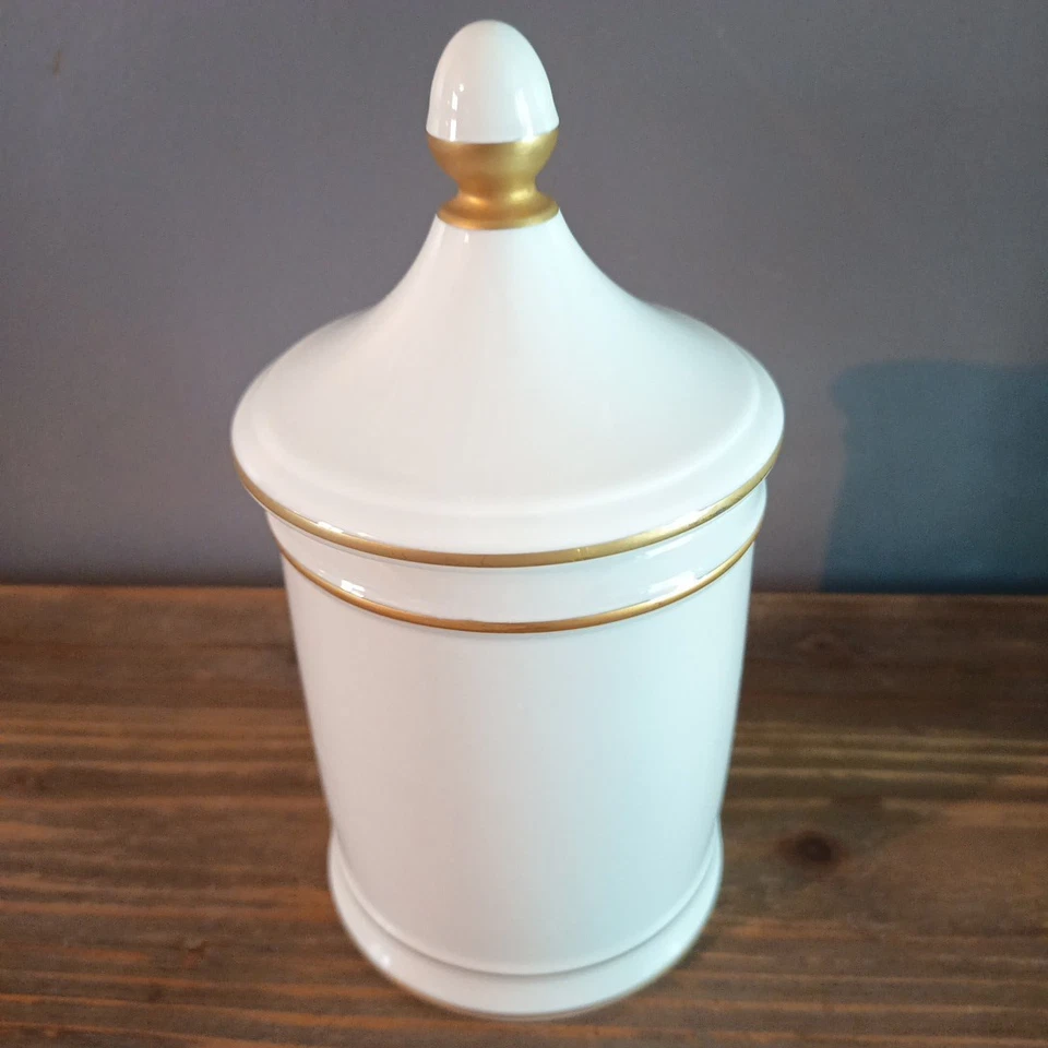 Pot à Pharmacie elect: Lenitiv: Ancien Metadier Apothicaire Porcelaine Limoges - Photo 2/4