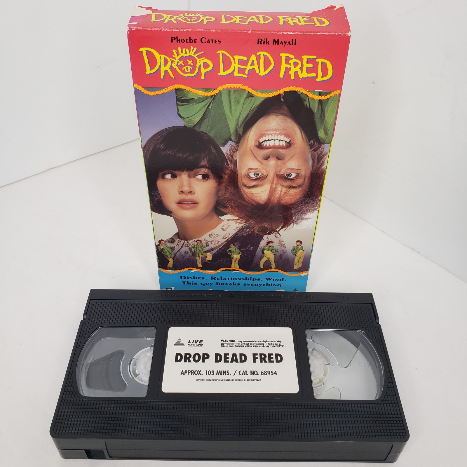 Drop Dead Fred (VHS, 1991) Phoebe Cates Rik Mayall
