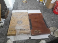 Vintage Shove Ha'penny Board K And C Ltd Plus 10 Coins