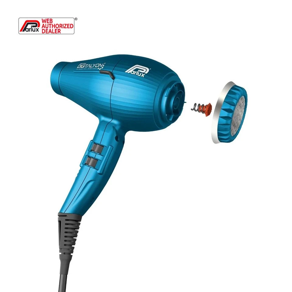 Parlux Digitalyon + Magic Sense - sèche-cheveux bleu avec diffuseur - Photo 3/4