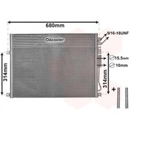 VAN Wezel Kondensator Klimaanlage FüR Jeep Commander XK Grand Cherokee III WH