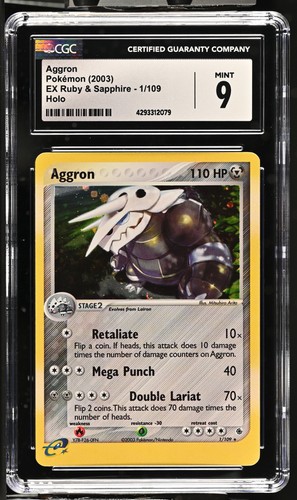 Aggron graded CGC 9 for sale on eBay