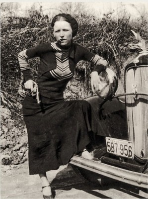 Bonnie Smoking (Bonnie und Clyde) Fotodruck 30x40cm