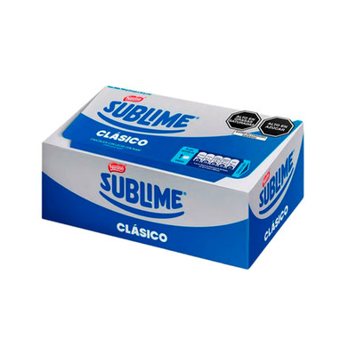 Chocolate sublime   Nestle. Caja X 24 Pzs.  Caja - Peru