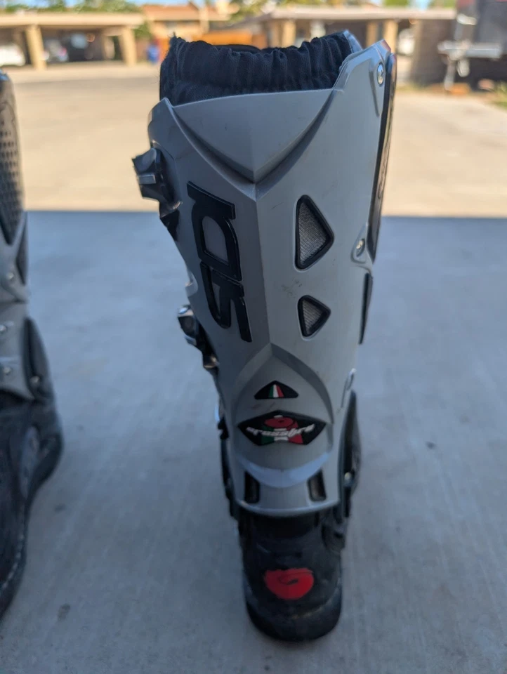 Sidi Crossfire 2 TA Motocross Boots Black/Gray/Red Men’s 9.5 –Made in Italy - Image 3 of 4