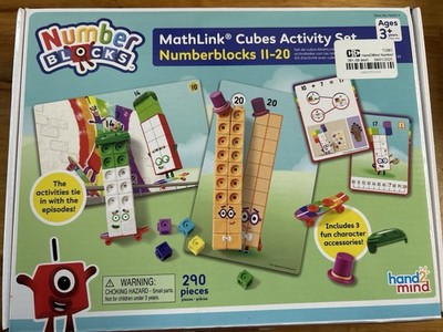 Mathlink Cubes Numberblocks 11-20 hand2mind Math Activity Homeschool NEW
