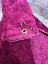 KAUFMAN 100 Cotton Golf Towel Terry Cloth Grommet Clip Hook