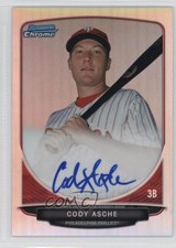 2013 Bowman Chrome Prospects Auto Refractor 221/500 Cody Asche #BCA-CA Auto 0b2