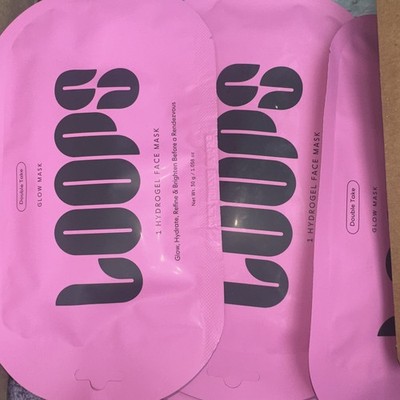 4 Loops Beauty Double Take Hydrogel Face Mask Glow Hydrate Refine Brighten 2028