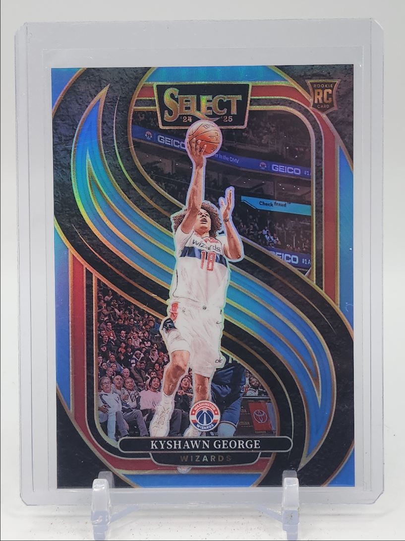 KYSHAWN GEORGE 2024-25 SELECT PREMIER LEVEL ROOKIE LIGHT BLUE RC /299 Q4530