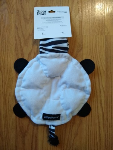 Zippy Paws Plüschtier Zebra Quietschen Krabbeln Haustier Hundespielzeug quietscht 8 Zoll NEU - Bild 3 von 4