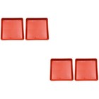  Set of 2 Plant Pot Base Square Flower Tray Plastic Trays for Plants
