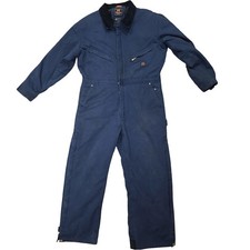 Walls Zero Zone Men's Large Tall Gray Insulated Coveralls Work Quilt Lined