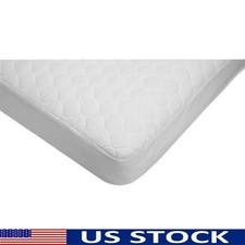 Waterproof Crib Mattress Protector Soft Hypoallergenic Quilted Fitted Pad New