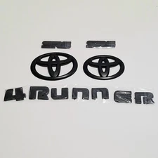 Toyota 4 Runner Front &Tailgate Black Overlay 2019, 2020, 2021 5 Piece Set NEW