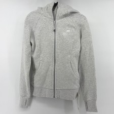 Lululemon Scuba Full Zip Hoodie Utah Jazz Grey Heathered Logo Size 4 NEW