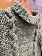 Lovely handmade Knitted cardigan, 23-inch long, designed for 9-10-year-old kids.