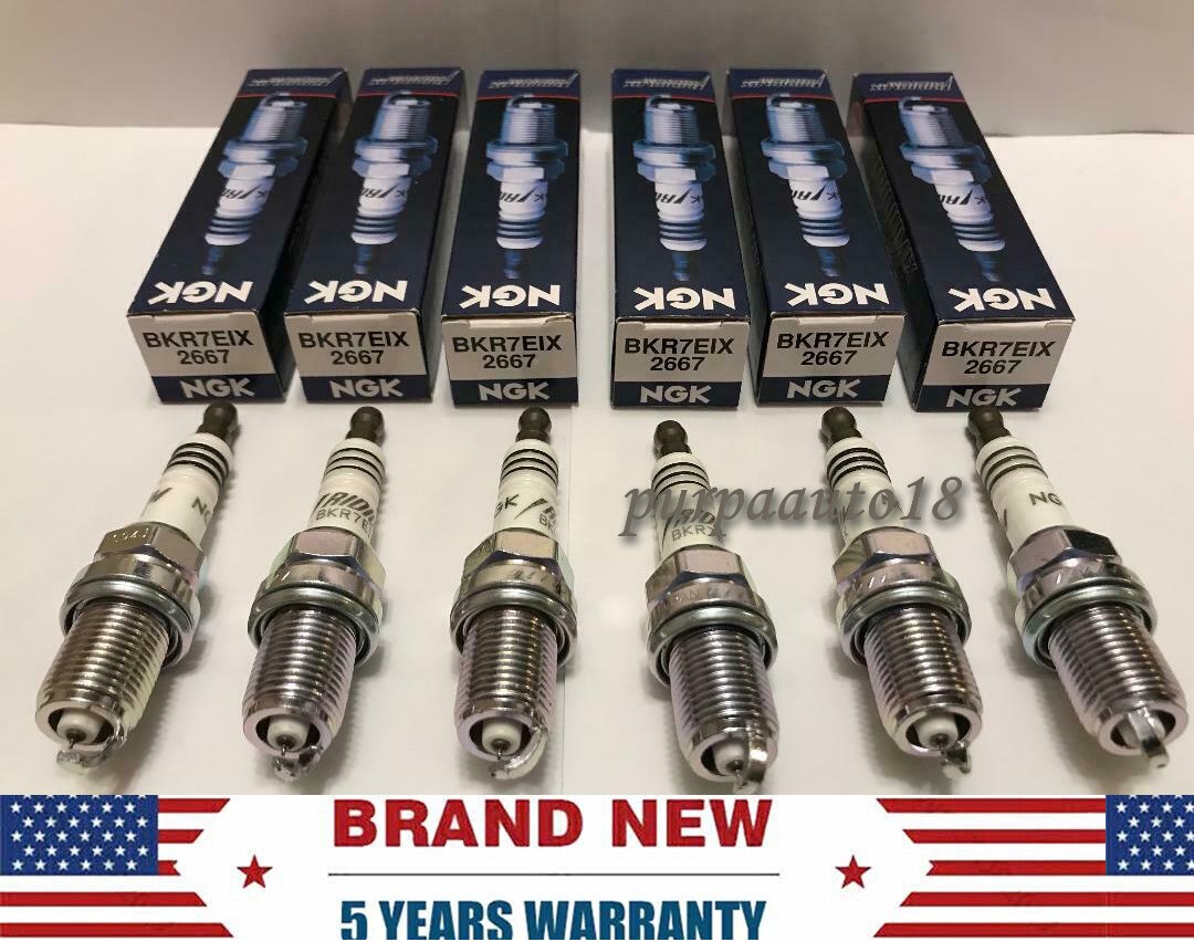 6Pcs NGK BKR7EIX 2667 Iridium IX Spark Plugs for Honda Civic Audi Porsche USA