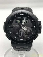 CASIO PRO TREK PRW-7000FC-1JF Triple Sensor Multi Band 6 Tough Solar Watch Black