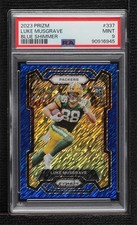 2023 Panini Prizm Rookies Blue Shimmer 18/25 Luke Musgrave #337 PSA 9 MINT 14wi