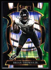 2025 Panini Select - Concourse Brian Thomas Jr. #30 Black & Green Shock Prizm