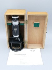 DDR Sch&uuml;lermikroskop, Kleinmikroskop VEB Rathenower Optische Werke ROW + Holzbox