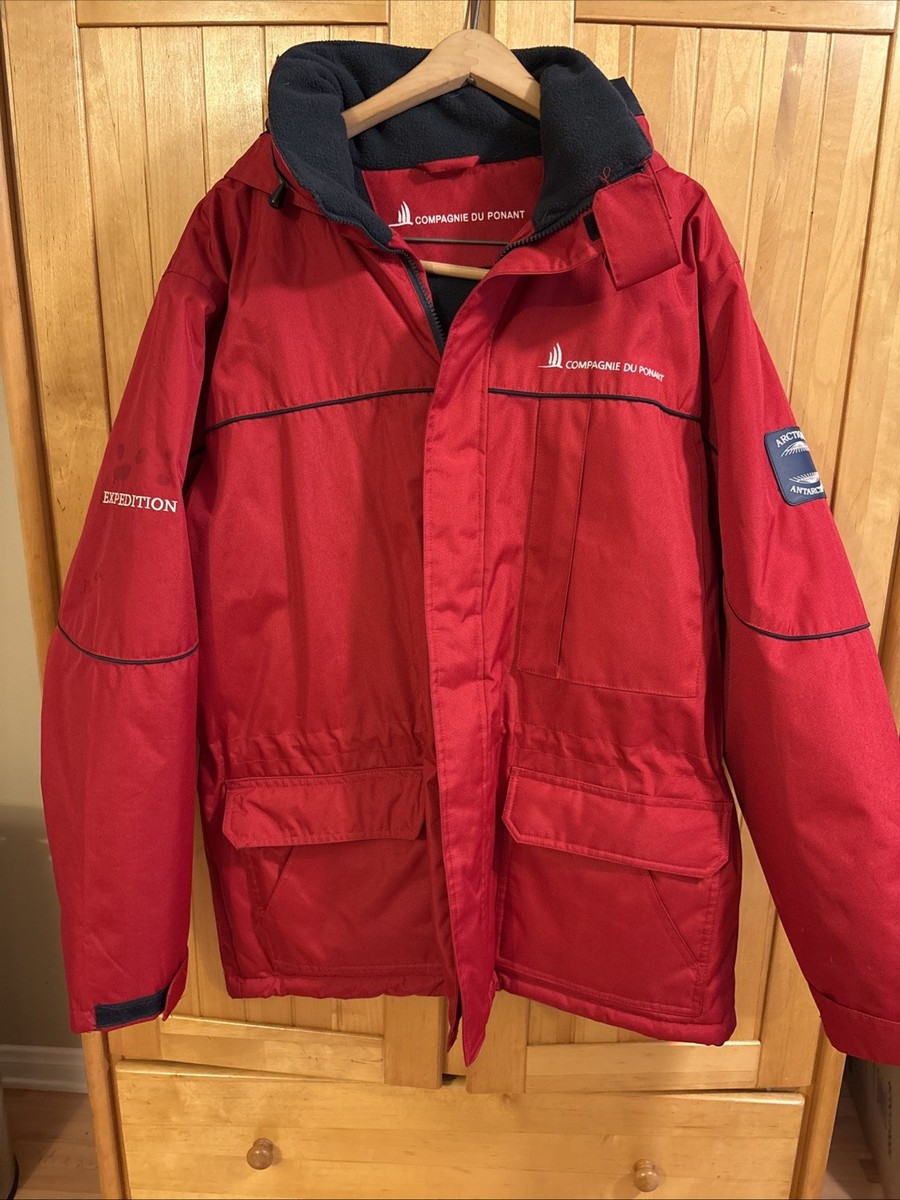 Ponant 88 Antarctica Polar Expedition Parka Jacket Red Large