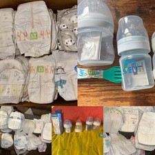 89Pcs Lot NIB Baby Bottles Spoon Fork Set 80 NB Diapers Huggies Pampers Honest