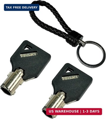 2 Pack FEO-K1 Elevator Keys Fire Service Key Recall Reset, 2 Pack