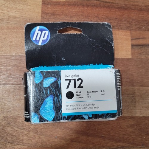 HP 712 Black 3ED70A DesignJet Office Ink Cartridge New/Sealed 12/2026 ...