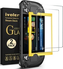 2 Pack Tempered Glass Screen Protector Designed for Steam Deck OLED 7.4'' 20...