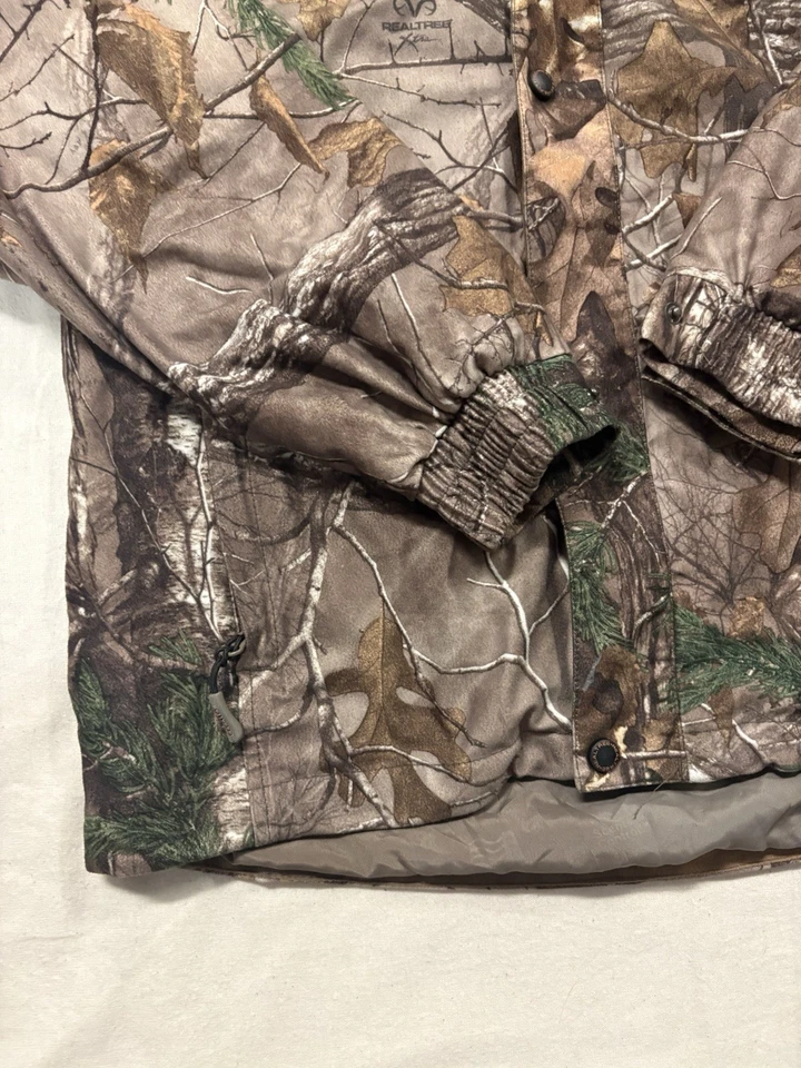 Real Tree XTRA Zip Up Hoodie Camo Jacket Long Sleeves Mens Large Realtree - Image 2 of 4