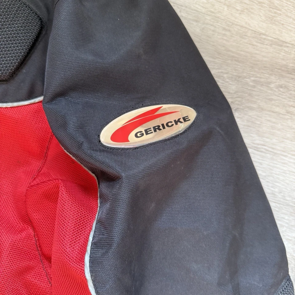 Hein Gericke Safe Armor Padded Motorcycle Jacket Black and Red size 3XL - Image 4 of 4