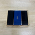 Vintage YVES SAINT LAURENT Cigarette Case Blue Black YSL Logo Card Case