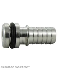 Flojet Pump Fitting 3/8” SS Straight Barbed Hose For Flojet Liquid Pumps