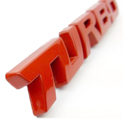 2x/Set Universal 3D Metal TURBO Logo Emblem Badge Decal Stickers Car Accessories - Picture 9 of 12