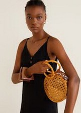 NEW MANGO (ZARA Group) Short buttoned dress Size EUR L USA 8 IN BLACK