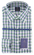Luigi Borrelli Green Shirt - Slim - EV0620750STEFANO
