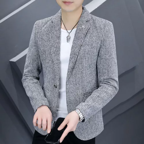 Herren Slim Fit Anzüge Anzug Freizeit Jacken Business Hübsche Mäntel Einreiher - Bild 2 von 9