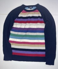 Chaps Jumper Long Sleeve Multicoloured Knit Striped Women's Small